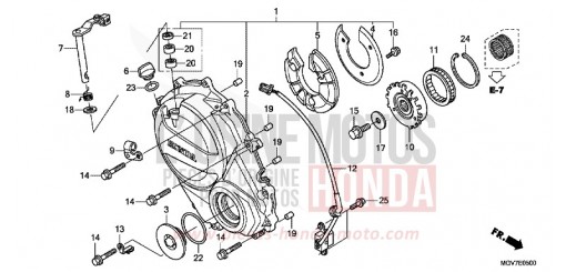 PANNEAU CARTER-MOTEUR D. CBR600FC de 2012